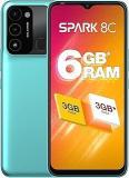 Tecno Spark 8C Turquoise Cyan | Upto 6GB RAM |90Hz Refresh Rate |6.6 inch HD+ Display | 5000mAh |13MP Dual Camera| IPX2 Splash Resistant