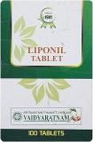 VAIDYARATNAM Liponil Tablet 100 Tablets Ayupra Wellness