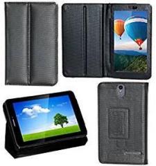 Zaoma Diary Stand Flip Flap Case Cover For IBall Slide 7236 2G Stand Flip Case Cover Black