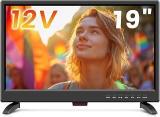 19 Inch (48 Cm) Inch 1080P L Digital T2 Tuner Freeview Receive HDMI USB RCA VGA Inputs 12V Car Cable/AC For Campervan Bedroom(UK/EU) IPS LED TV