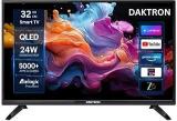 32-inch 32 Inch 5000 Apps Games Amlogic Processor Prime Video YouTube Support Black Smart QLED TV