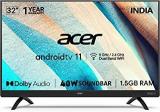 Acer 32 Inch (80 Cm) S Series AR32AR2841HDSB (Black) Android Smart HD Ready LED TV