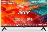 Acer 32 inch (80 cm) V Pro Series Google AR32QDXGU2841AT (Black) Smart HD Ready QLED TV