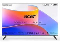 Acer 55 inch (139 cm) I Pro Series Google AR55UDIGU2875AT (Black) Smart 4K Ultra HD LED TV