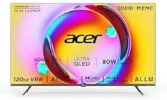 Acer 55 inch (139 cm) Super Series Google AR55QDXGU2875AT (Black) Smart 4K Ultra HD QLED TV