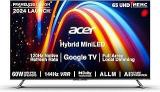 Acer 65 Inch (164 Cm) M Series Mini Google AR65UDMGR2885AT (Black) Smart 4K Ultra HD QLED LED TV