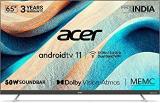 Acer 65 Inch (164 Cm) S Series AR65AR2851UDSB (Black) Android Smart 4K Ultra HD LED TV