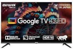 Aiwa 43 inch (108 cm) | Google | | Built in Apps | Magnifiq Series Bezel Less | 60 Hz | 2 GB RAM | 16 GB Storage | Dolby Digital+ | Signature Sound | AS43UHDX1 GTV Smart 4K Ultra HD TV