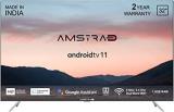 Amstrad 32 Inch (80 Cm) Official 11 AM32HG11Nxt (Bezel Less Design, 2023 Model, Black) Smart Android HD Ready LED TV