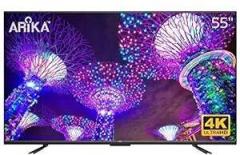 Arika 55 inch (140 cm) X Series AR5500S (Black) Inbuild sound bar Smart Android 4K Ultra HD LED TV