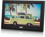 August 10 Inch (25 Cm) DA100D Portable Freeview Add A Small Screen Digital To Your Car Kitchen Or Bedside Table AA Mains Or 12V Charger (Not Included) Powered [Energy Class A] LCD TV