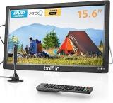 Boifun 15.6 Inch (40 Cm) Portable Antenna DVD Player M Radio 5000mAh Battery Support HDMI Input/USB/TF/AV Out Multiple Disc Formats Small DVD Combo For Camping Patio RV Kitchen Black TV