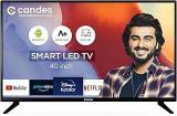 Candes 40 Inch (102 Cm) (CTPL40E1S) With Inbuilt Rich & Surround 24W Loud Box Speakers (Black) (2021 Model) Smart Android HD Ready LED TV