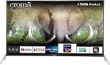 Croma 55 Inch (139.7 Cm) Based (CREL7348, Black) (2020 Model) Smart Android 4K Ultra HD LED TV