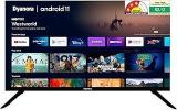 Dyanora 32 inch (80 cm) Certified Resolution: (1366X768) | Refresh Rate: 60 Hertz DY LD32H1S (Black) (2023 Model) Smart Android HD Ready HD Ready LED TV