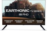 Earthonic 43 Inch (109 Cm) Google FHD E43FHD11GS24 (Black) Smart LED TV