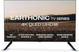 Earthonic 55 Inch (139 Cm) Google E55UHD4KQ11GS24 (Black) Smart 4K Ultra HD QLED TV