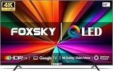 Foxsky 50 Inch (127 Cm) Frameless Series FS50GATV (Black) Smart 4K Ultra HD LED TV