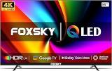 Foxsky 55 Inch (139 Cm) Frameless Series FS55GATV (Black) Smart 4K Ultra HD LED TV