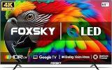 Foxsky 65 Inch (165 Cm) Frameless Series FS65GATV (Black) Smart 4K Ultra HD LED TV