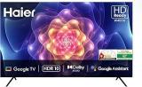 Haier 31 Inch (80 Cm) Google LE32W400G N (Black) Smart HD Ready LED TV