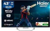 Haier 43 Inch (108 Cm) (43) S800 Series Google 43S800QT P (Grey) Smart 4K Ultra HD QLED TV