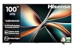 Hisense 100 inch (253 cm) U7Q Series Mini 100U7Q (Black) Smart 4K Ultra HD QLED LED TV