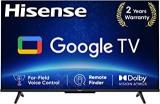 Hisense 50 Inch (126 Cm) Bezelless Series Google 50A6H (Black) Smart 4K Ultra HD LED TV