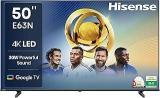 Hisense 50 inch (126 cm) E63N Series Google 50E63N Smart 4K Ultra HD LED TV