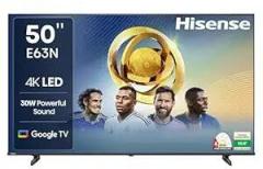 Hisense 50 inch (126 cm) E63N Series Google 50E63N Smart 4K Ultra HD LED TV