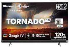 Hisense 55 inch (139 cm) Tornado 3.0 Series Google (55A7K, Black) | Built in JBL Soundbar & 25 W Subwoofer | HSR 120 Mode Smart 4K Ultra HD LED TV