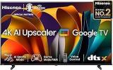 Hisense 65 Inch (164 Cm) E6N Series Google (Black) | AI Upscaler | Dolby Atoms | DTS Virtual X | Precision Color Smart 4K Ultra HD 4K LED TV