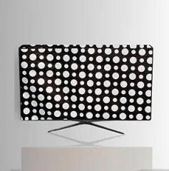 Hizing 43 inch (108 cm) Dustproof Protection Made for 43 inch for Samsung Crystal Pro Series UA43AUE70AKLXL Polka Dot Black Print Smart 4K Ultra HD LED TV