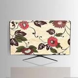 Hizing 43 Inch (108 Cm) Dustproof Protection Made For Compatible For Mi 4X | L43M4 4AIN Floral Beige Print Android Smart 4K Ultra HD Led LED Tv