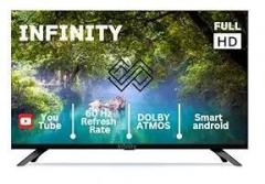 Infinity 32 inch (81 cm) with A+ Grade Panel, Noise Reduction, Dynamic Picture Enhancement, Cinema Zoom, Powerful 20W Box Speakers, 60Hz Refresh Rate (Black) Display HD Ready Full HD LED LED TV