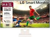 Lg 31 Inch (80 Cm) Monitor (32 In) W/webOS Platform For Experience FHD 1920x1080 S ThinQ 5Wx2 Speakers HDMIx2 USB 32SR50F White Smart IPS TV