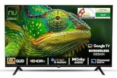 Nu 43 inch (108 cm) New 2025 Borderless Series Google LED43QUGNX Smart 4K QLED TV