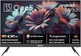 One5 43 Inch (109 Cm) Ultra Thin Frameless O5F4L3 (Black) (2024 Model) | With Voice Assistant Smart Android HD Ready LED TV