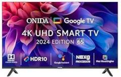 Onida 65 inch (165 cm) nexg Series Google 65UIG (Black) Smart 4K Ultra HD LED TV
