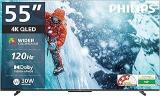 Philips 55 Inch (139 Cm) 8100 Series Google 55PQT8100/94 Smart 4K Ultra HD QLED TV
