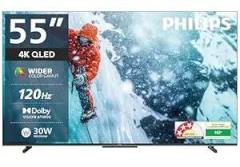 Philips 55 inch (139 cm) 8100 Series Google 55PQT8100/94 Smart 4K Ultra HD QLED TV