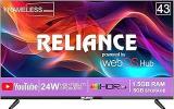 Reliance 43 Inch (108 Cm) WebOS With Frameless Design & Magic Remote (RGT43WB3972UHD) Smart Ultra HD 4K QLED TV