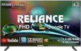 Reliance 43 Inch (109 Cm) | A+ Display, Frameless Design, Voice Remote, 1.5GB RAM, 8GB Storage | RW43GD8676FHD (Black) Smart IPS Full HD LED TV