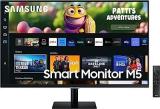 Samsung 27 inch (68.58 cm) M5 FHD Monitor, Mouse & Keyboard Control, apps, IoT Hub, Office 365, Apple Airplay, Dex, Speakers, Remote, Bluetooth (LS27CM500EWXXL, Black) Smart Smart TV