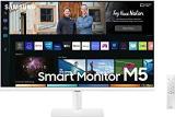 Samsung 27 Inch (68.58 Cm) M5 FHD Monitor, Speakers, Remote, 1 Billion Color, Apps, Plus, Office 365, Apple Airplay, Dex, Bluetooth (LS27BM501EWXXL, White) Smart Smart TV