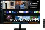 Samsung 32 Inch (80.13 Cm) 1920 X 1080 Pixels, M5 FHD Monitor, Speakers, Remote, 1 Billion Color, Apps, Plus, Office 365, Apple Airplay, Dex, Bluetooth (LS32BM500EWXXL, Black) Smart Smart LED TV