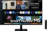 Samsung 32 Inch (80.13 Cm) M5 FHD Monitor, Speakers, Remote, 1 Billion Color, Apps, Samsung Plus, Office 365, Apple Airplay, Samsung Dex, Bluetooth (LS32BM500EWXXL, Black) Smart Smart TV