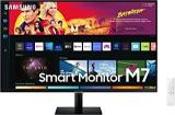 Samsung 32 Inch (80 Cm) M7 Monitor, Type C, Apps, Plus, Office 365, Apple Airplay, Dex, Bluetooth, IOT, Speakers, Remote (LS32BM700UWXXL, Black) Smart Smart 4K UHD TV