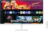 Samsung 32 Inch (80 Cm) M7 Monitor, Type C, Apps, Samsung Plus, Office 365, Apple Airplay, Samsung Dex, Bluetooth, IOT, Speakers, Remote (LS32BM701UWXXL, White) Smart Smart 4K UHD TV