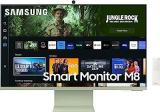 Samsung 32 Inch (80 Cm) M8 Monitor, Mouse & Keyboard Control, HAS, Pivot, Type C, Apps, Office 365, Dex, Apple Airplay, BT, IOT, Speakers, Remote (LS32CM80GUWXXL, Green) Smart Smart 4K UHD TV